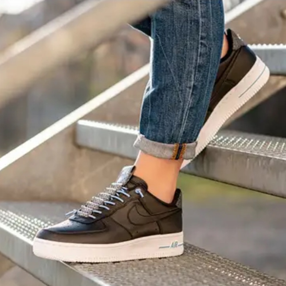 Nike Women’s  Air Force 1 '07 Lux  Black Reflective Sneakers